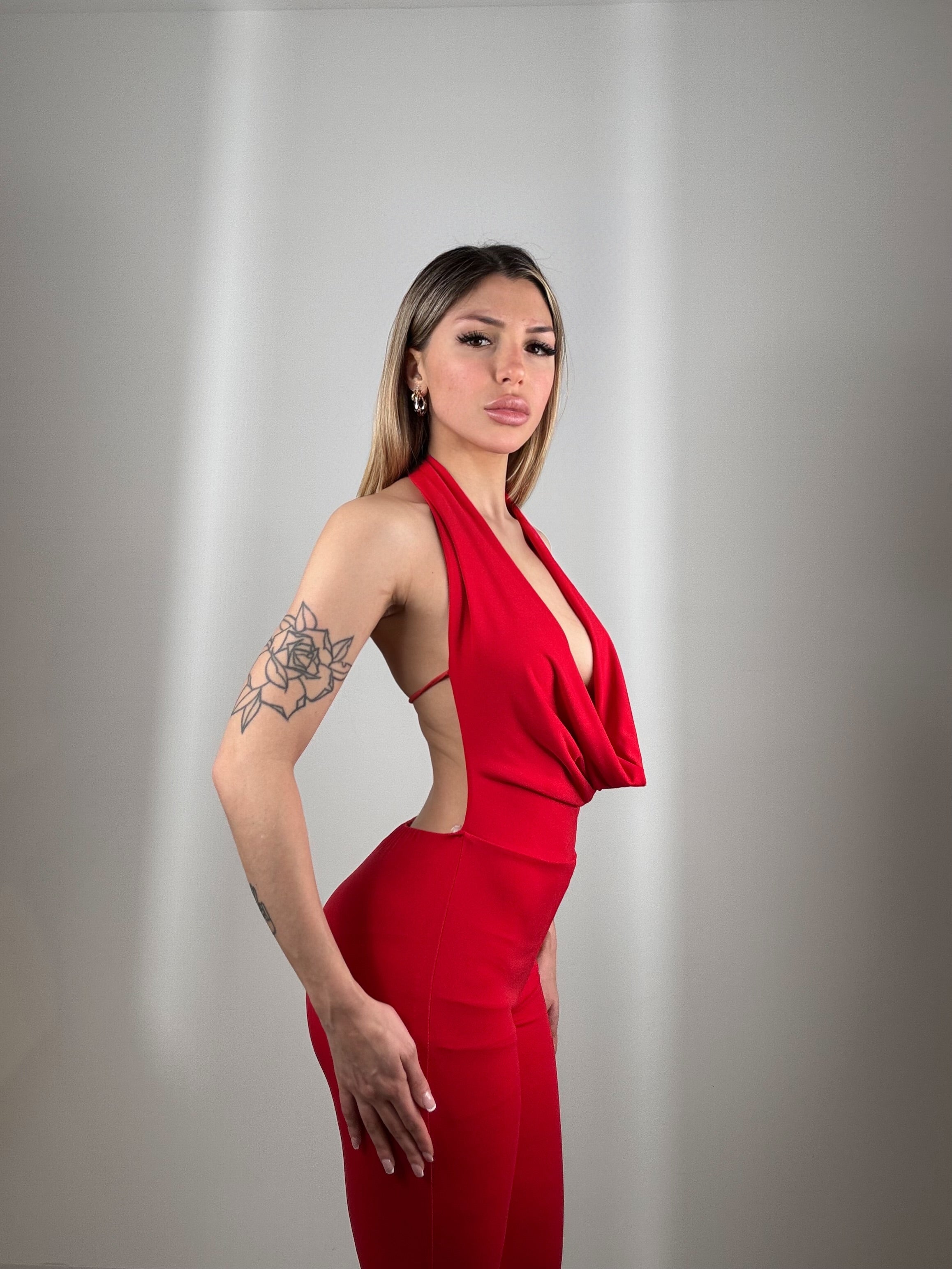 Jumpsuit delivr rosso