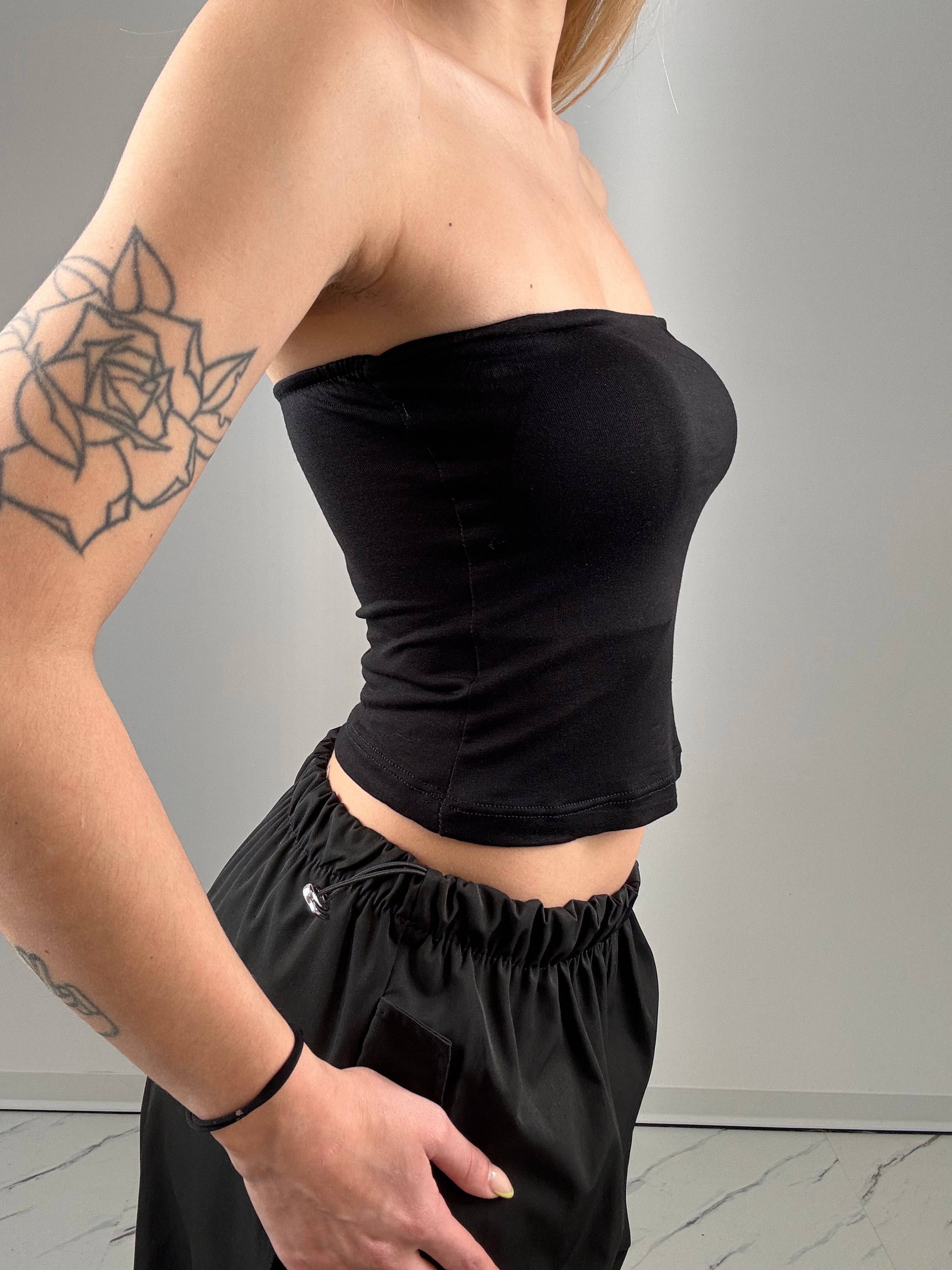 Top viscosa Nero