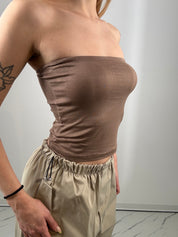 Top viscosa beige