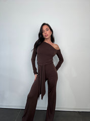 Jumpsuit knot brown