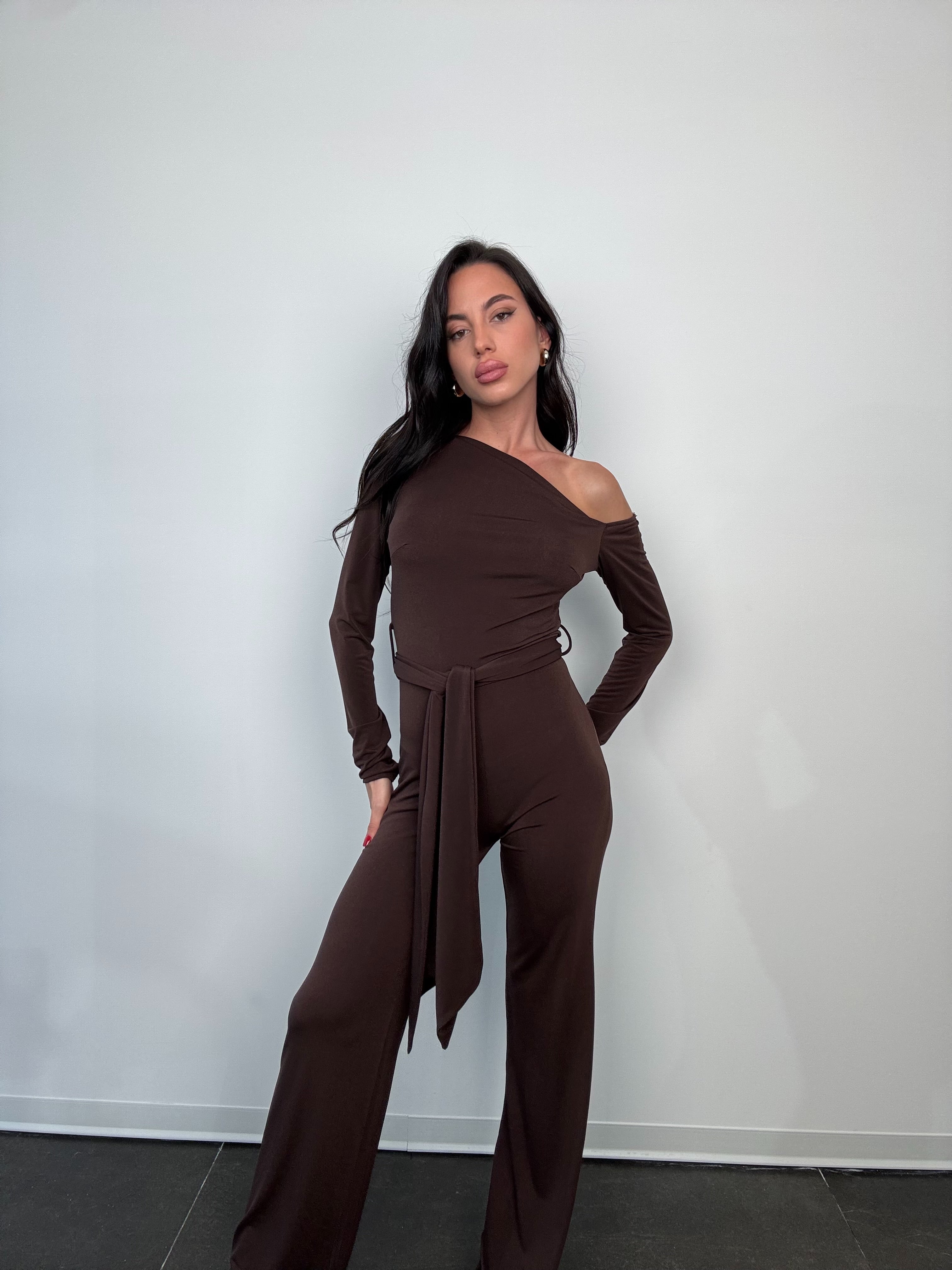 Jumpsuit knot brown
